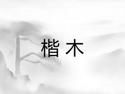 楷木 楷木