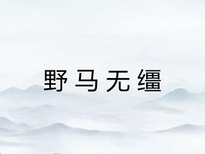 野马无缰 野马无缰