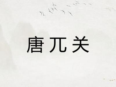 唐兀关