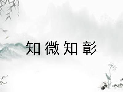 知微知彰