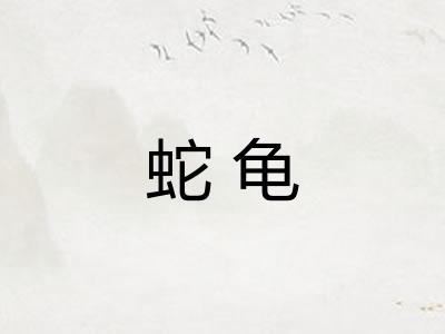 蛇龟
