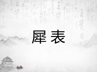 犀表 犀表