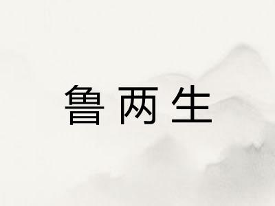 鲁两生