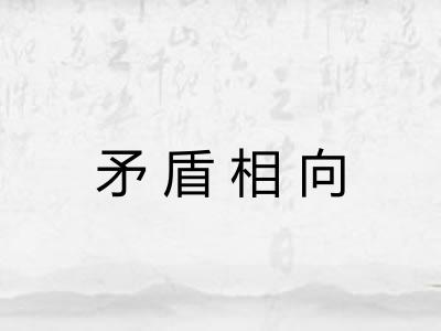 矛盾相向