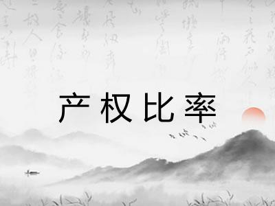 产权比率
