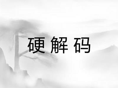 硬解码