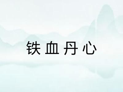 铁血丹心