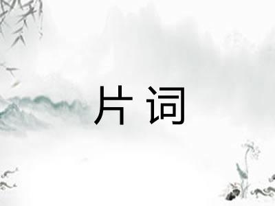 片词