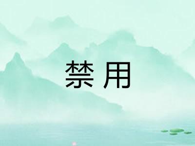 禁用 禁用