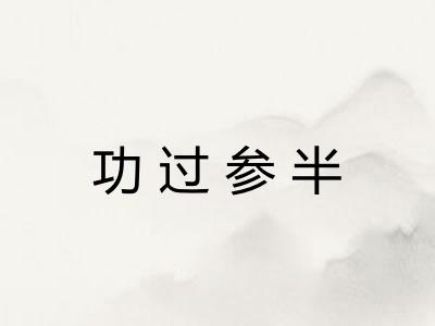 功过参半