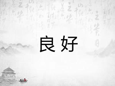 良好