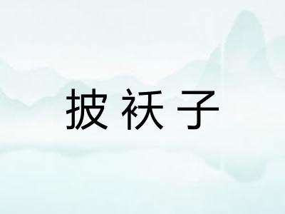 披袄子