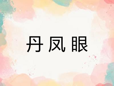丹凤眼