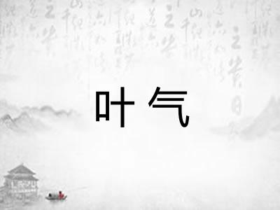 叶气 叶气