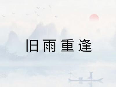 旧雨重逢 旧雨重逢