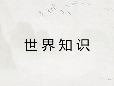 世界知识