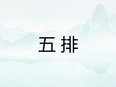 五排