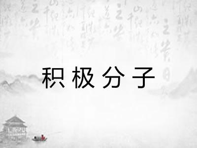 积极分子 积极分子
