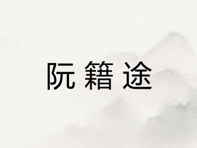 阮籍途