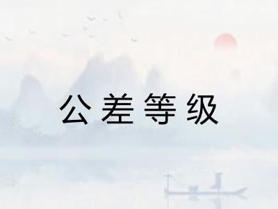 公差等级