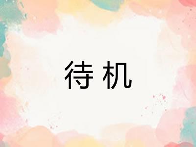 待机 待机