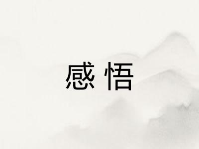 感悟 感悟