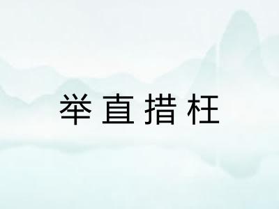 举直措枉