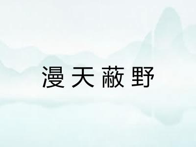 漫天蔽野 漫天蔽野