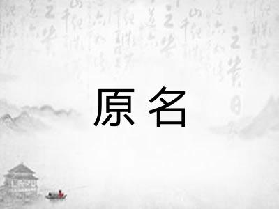 原名