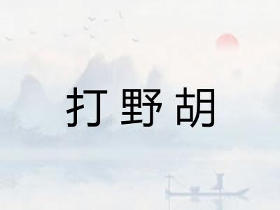 打野胡