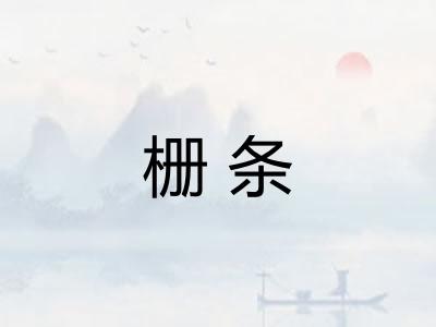 栅条 栅条