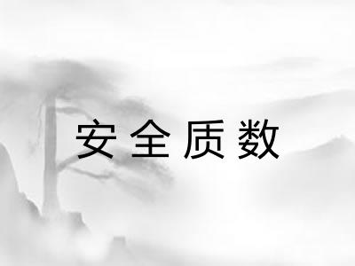安全质数 安全质数