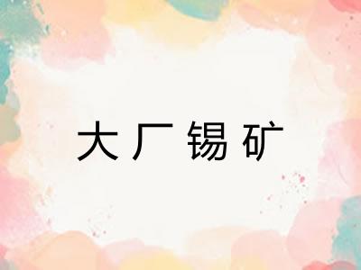 大厂锡矿