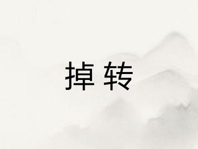 掉转