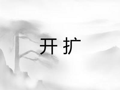 开扩 开扩
