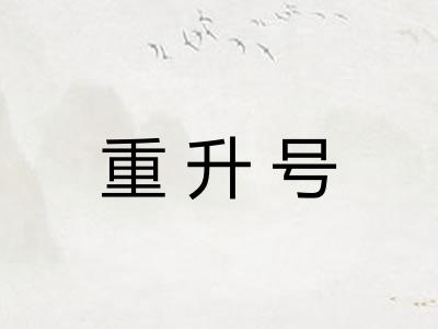 重升号 重升号