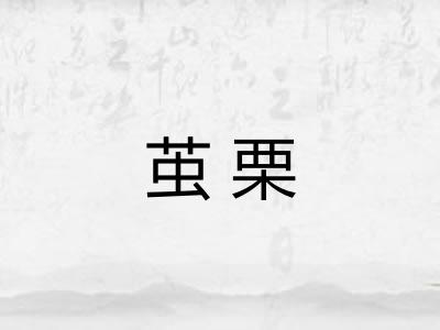 茧栗