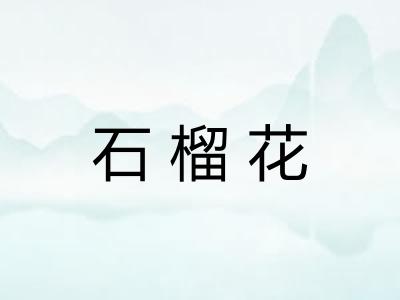 石榴花