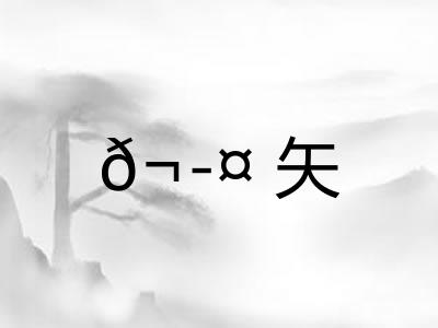 𬭤矢 𬭤矢