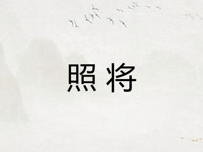 照将 照将