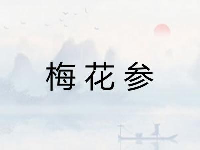 梅花参 梅花参