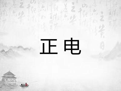 正电