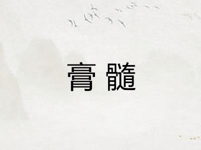 膏髓