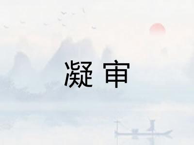凝审