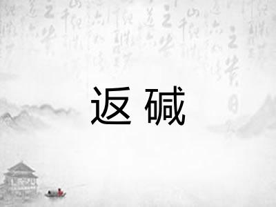 返碱