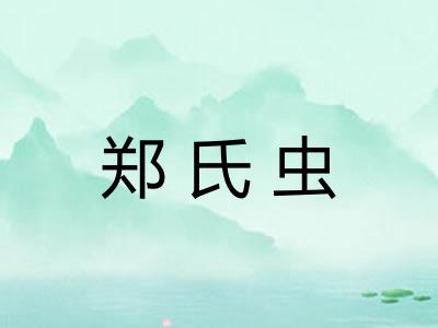 郑氏虫 郑氏虫