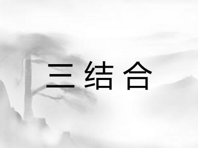 三结合 三结合