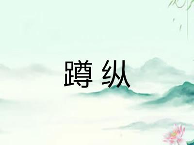 蹲纵