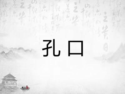 孔口