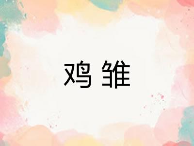 鸡雏